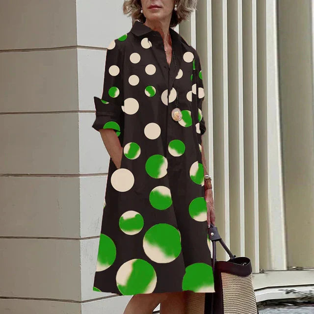 CV | Rochie vintage cu mânecă lungă