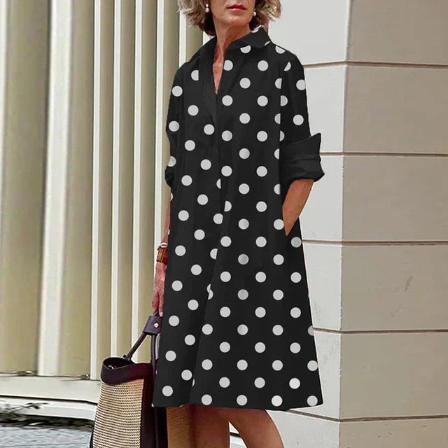 CV | Rochie vintage cu mânecă lungă