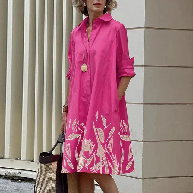 CV | Rochie vintage cu mânecă lungă