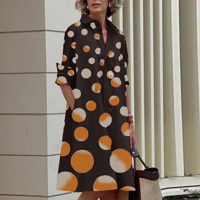 CV | Rochie vintage cu mânecă lungă